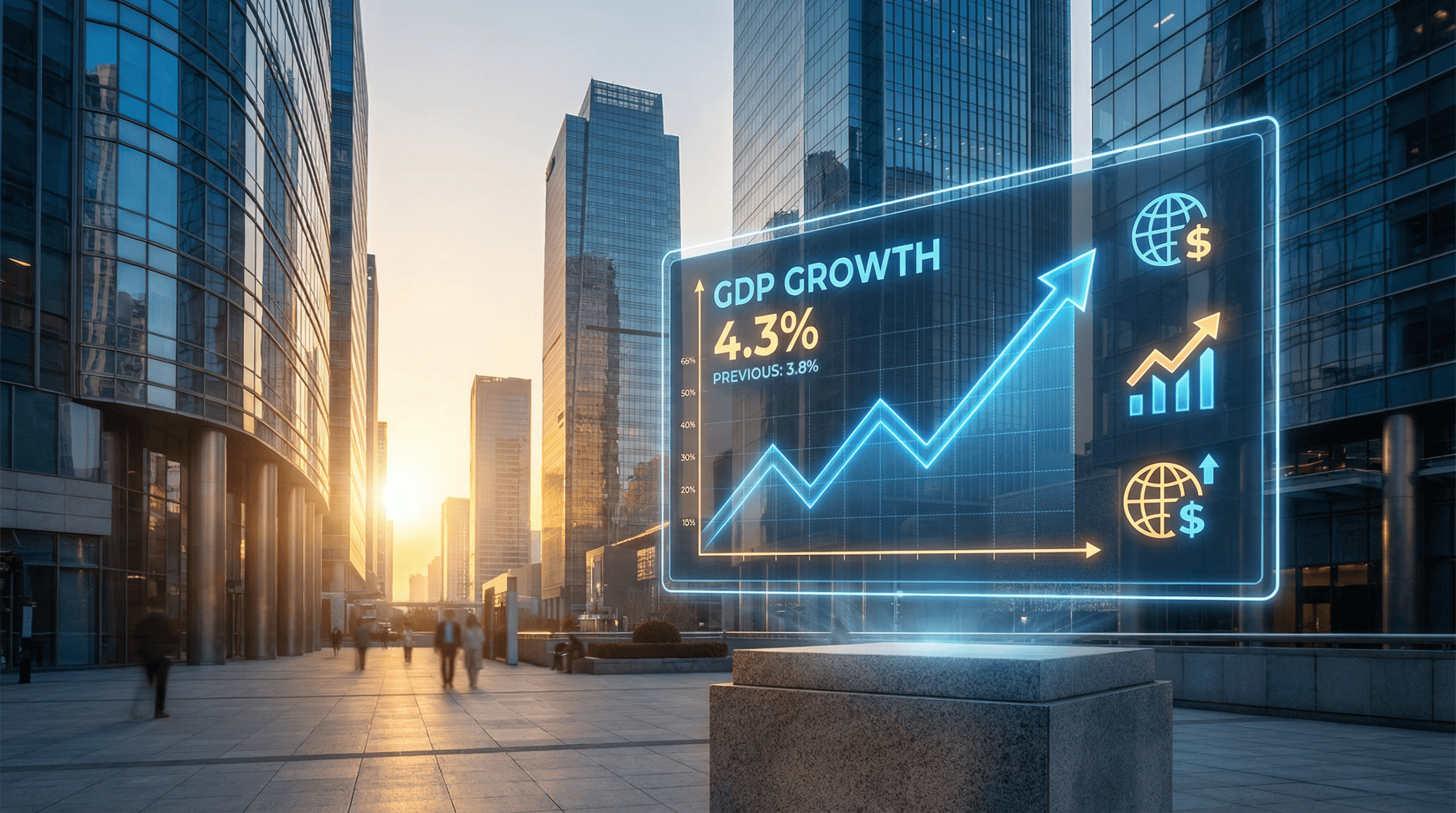 Strong GDP growth and economic indicators showing robust US economic performance in Q3 2025