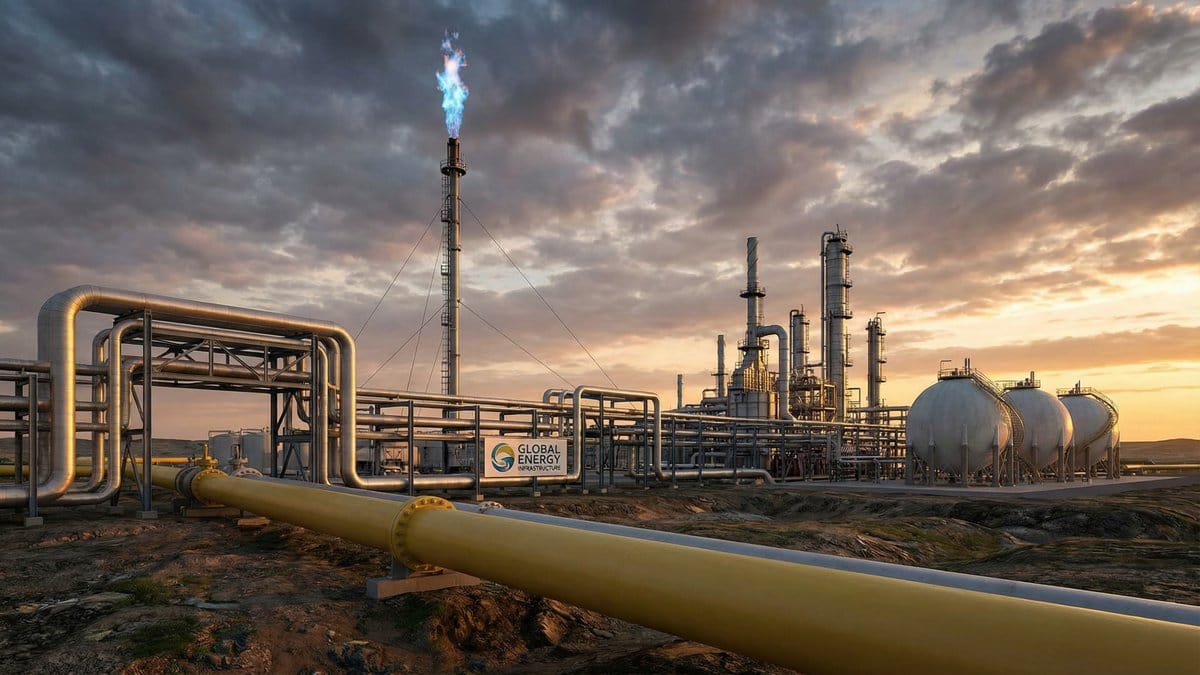 Natural gas pipeline infrastructure and LNG facility