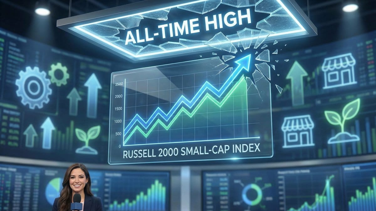 Russell 2000 small-cap index breaking through to all-time highs
