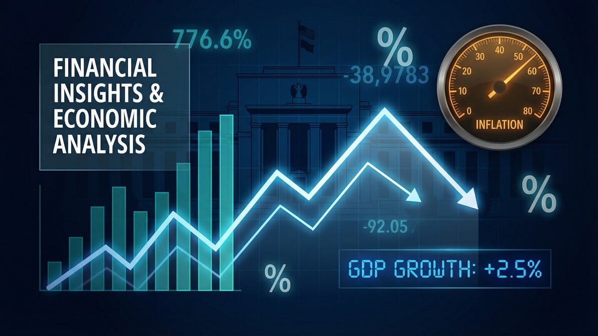 Financial and economic data analysis with charts and indicators