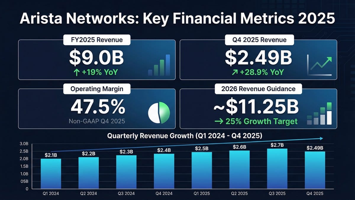 Arista Networks Key Financial Metrics 2025