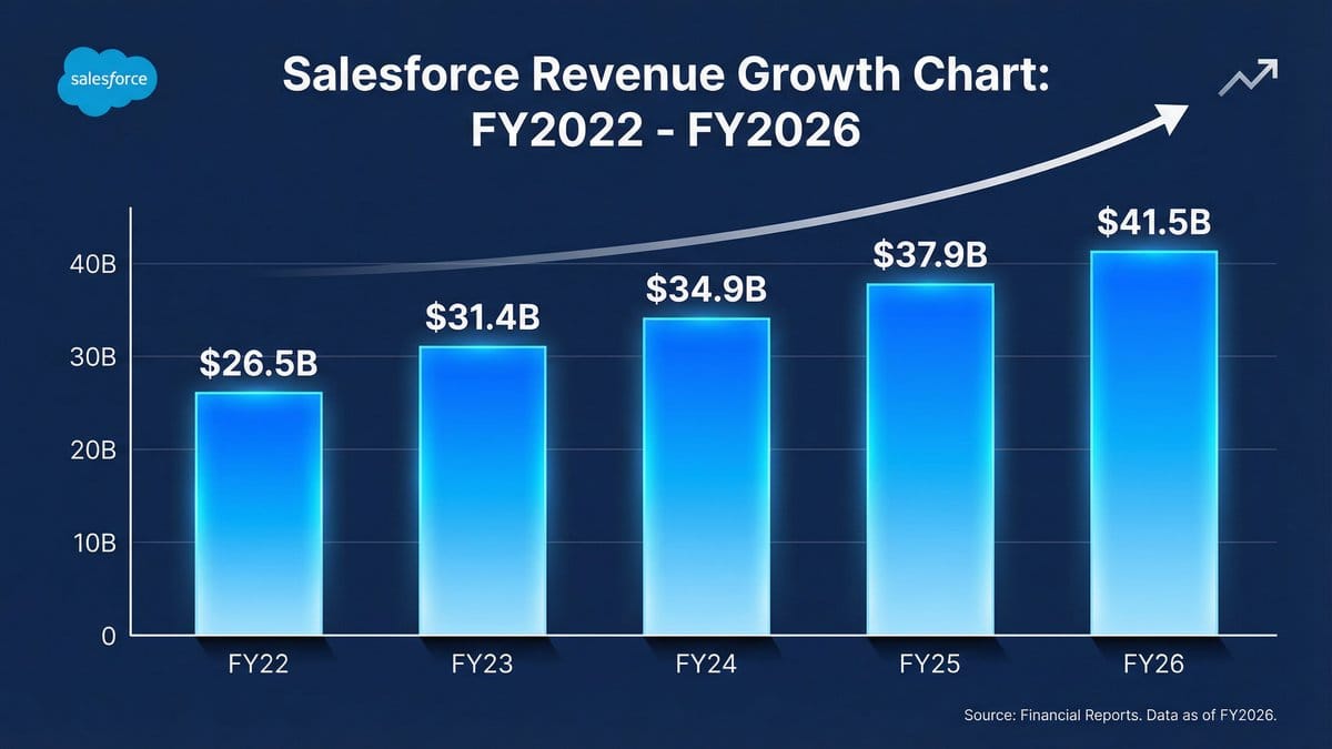 Salesforce Revenue Growth Chart FY2022-FY2026