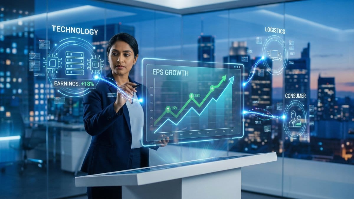 Sector earnings themes technology AI semiconductor analysis charts