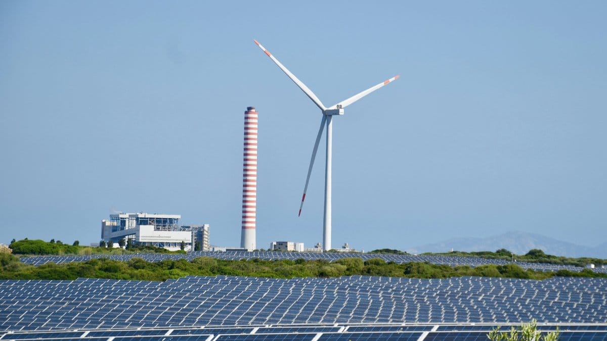 Renewable Energy - Solar Panels and Wind Turbine