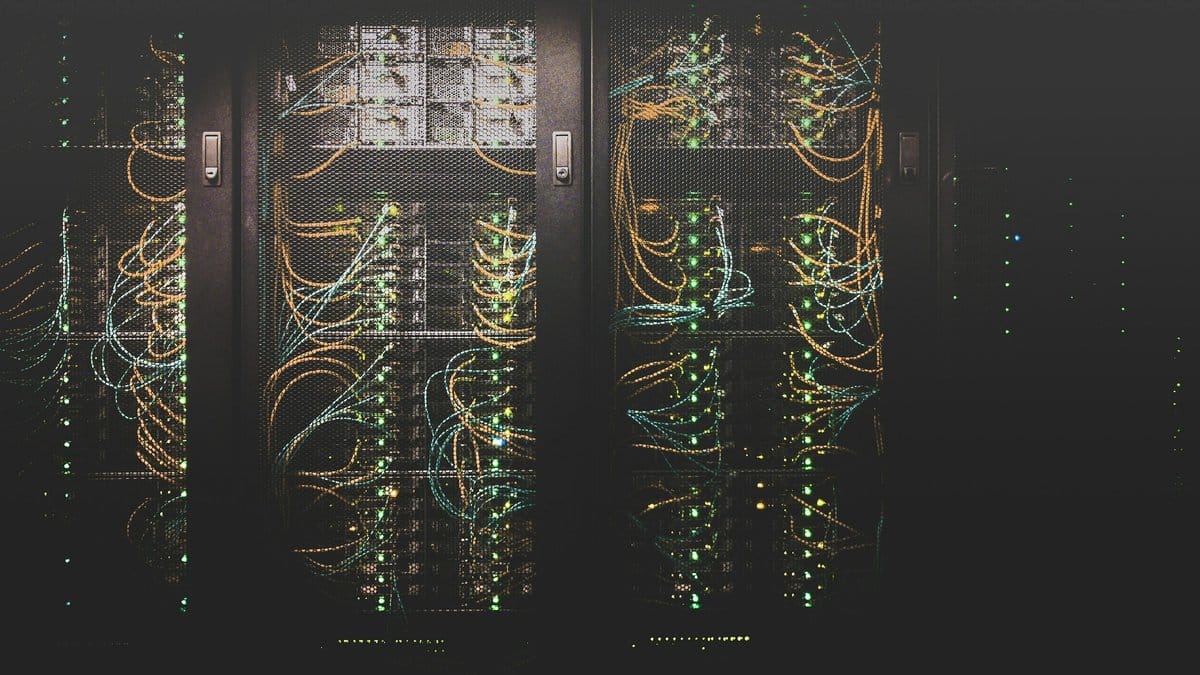 Data center server infrastructure illustrating artificial intelligence chip demand and technology investment