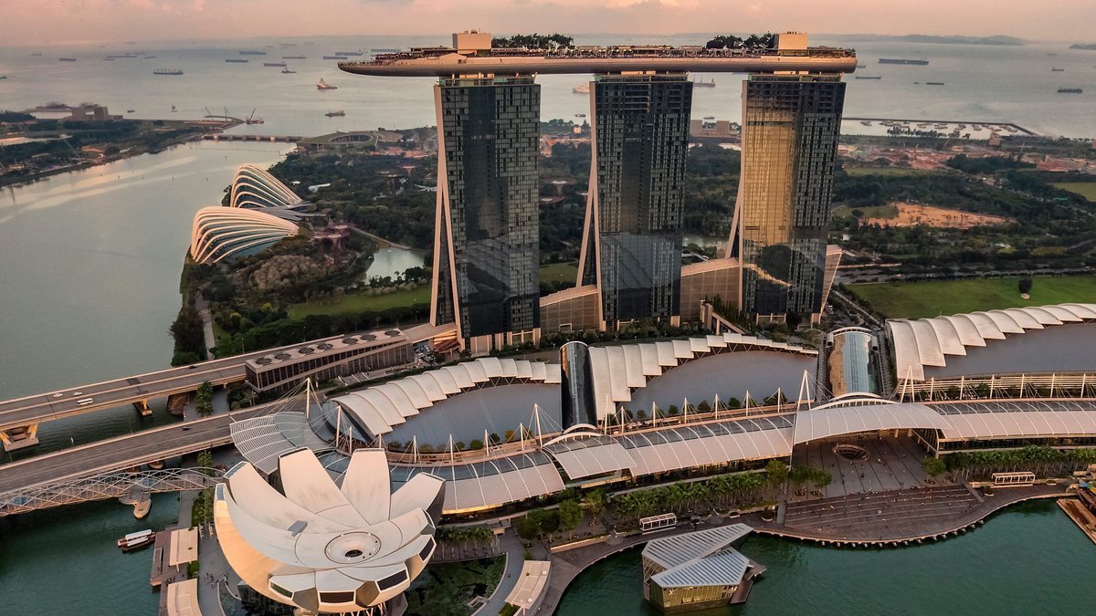 Singapore Marina Bay skyline illustrating Asian markets and global investment conditions