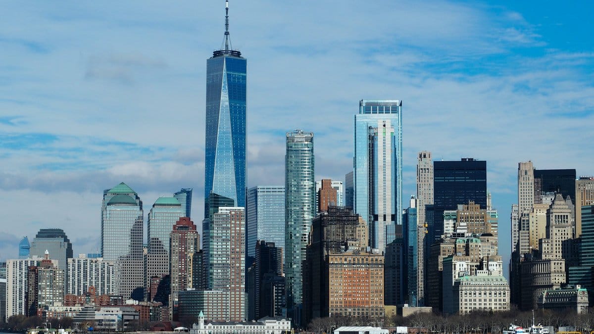 New York financial district skyline representing global capital markets and market outlook