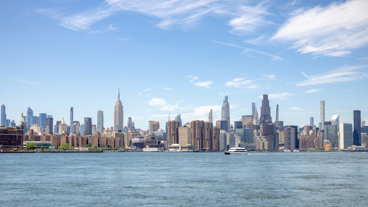 New York City skyline across the river, illustrating the October 12–16, 2026 U.S. market wrap