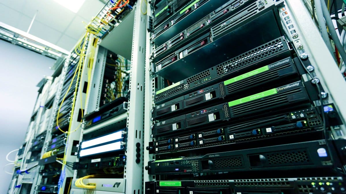 Data center server racks supporting artificial intelligence infrastructure